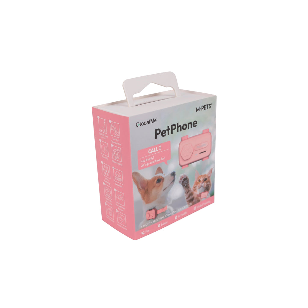 GLocalMe PETPHONE Rose Pink - with display