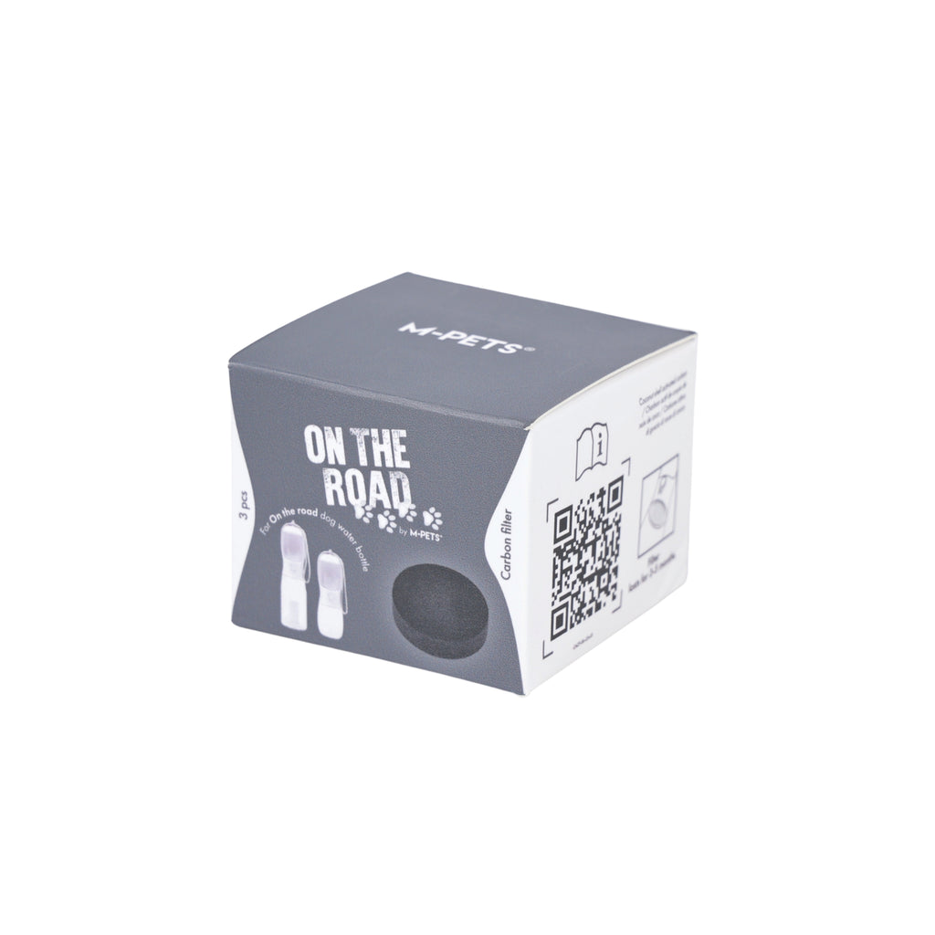 ON THE ROAD Dog water bottle Carbon filter - 3 pcs