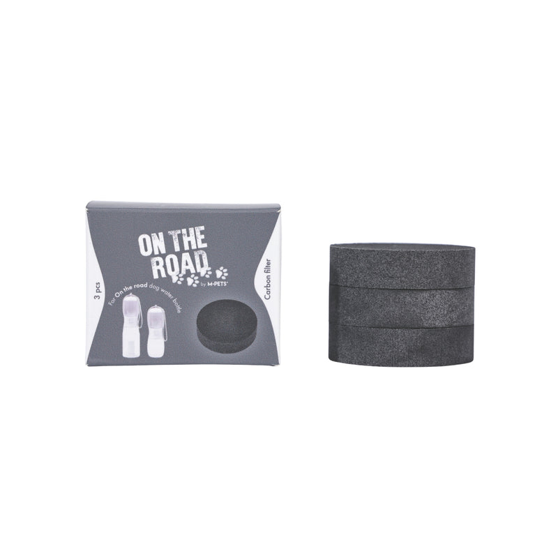 ON THE ROAD Dog water bottle Carbon filter - 3 pcs