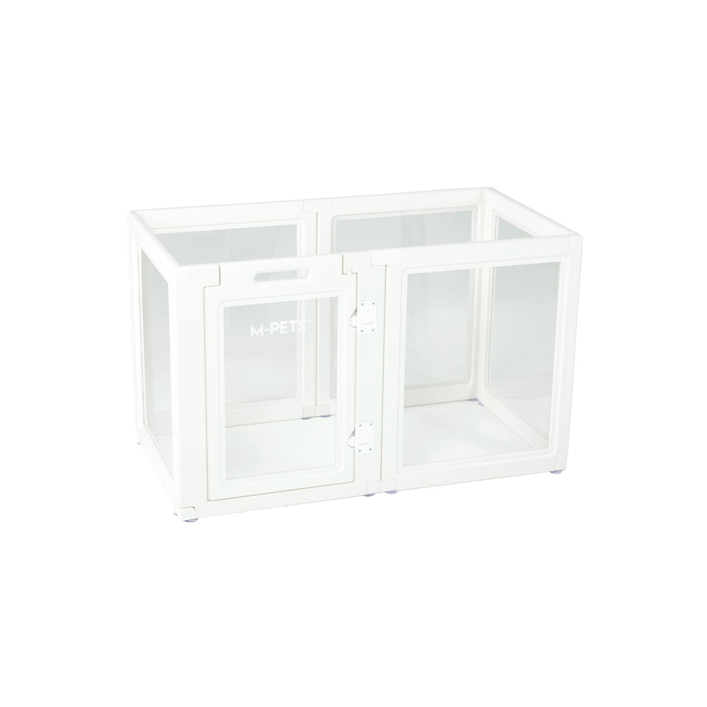 BLANCHE Puppy pen 6 panels L white
