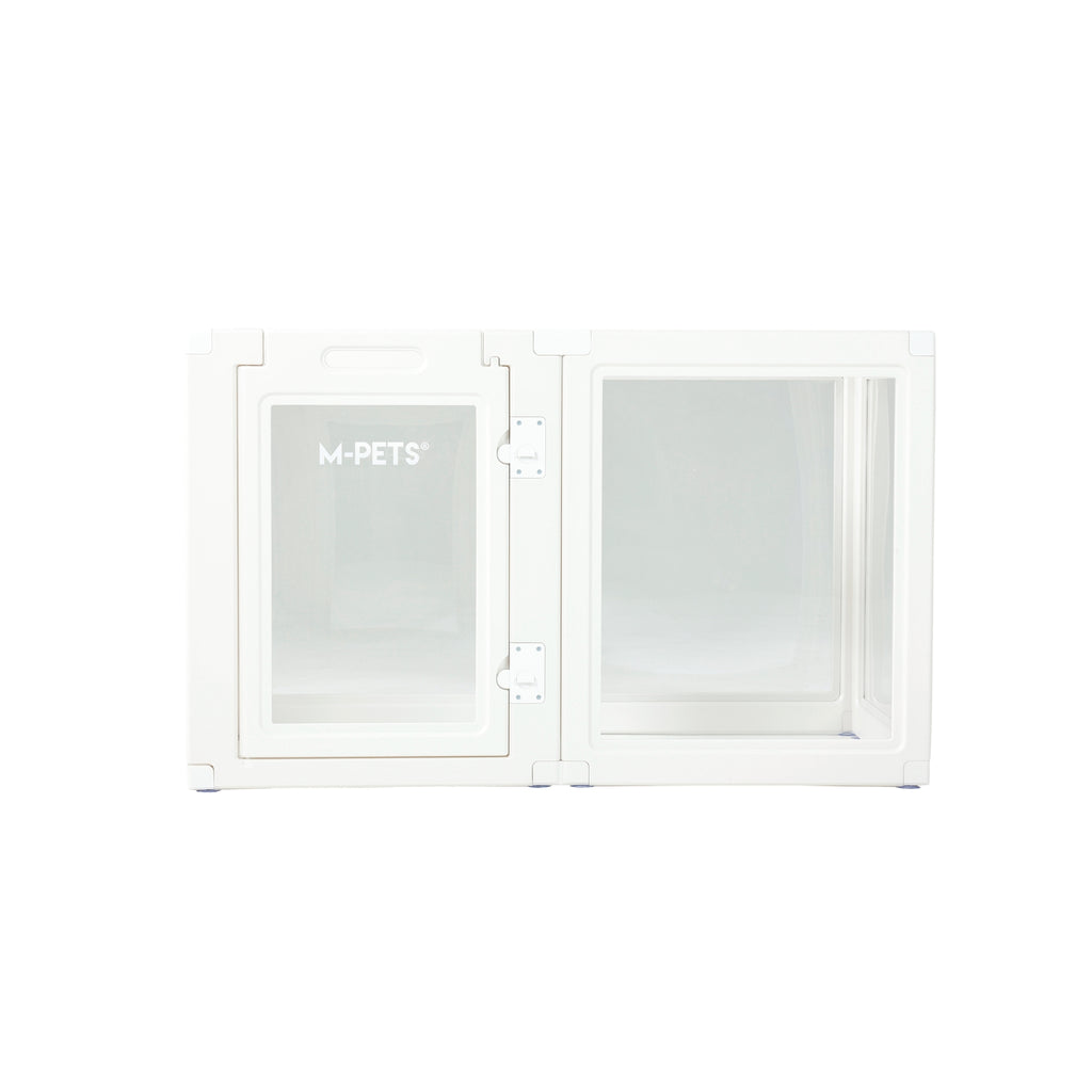 BLANCHE Puppy pen 6 panels L white