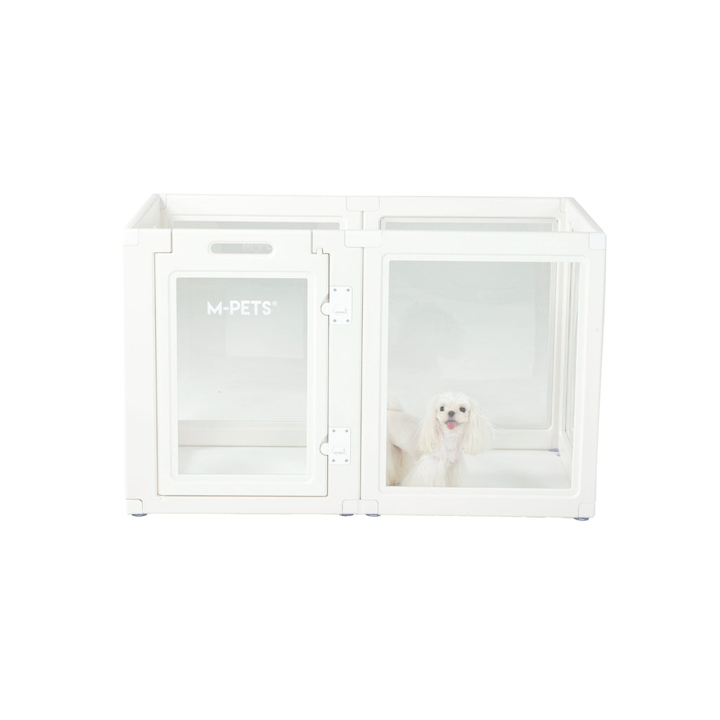 BLANCHE Puppy pen 6 panels L white