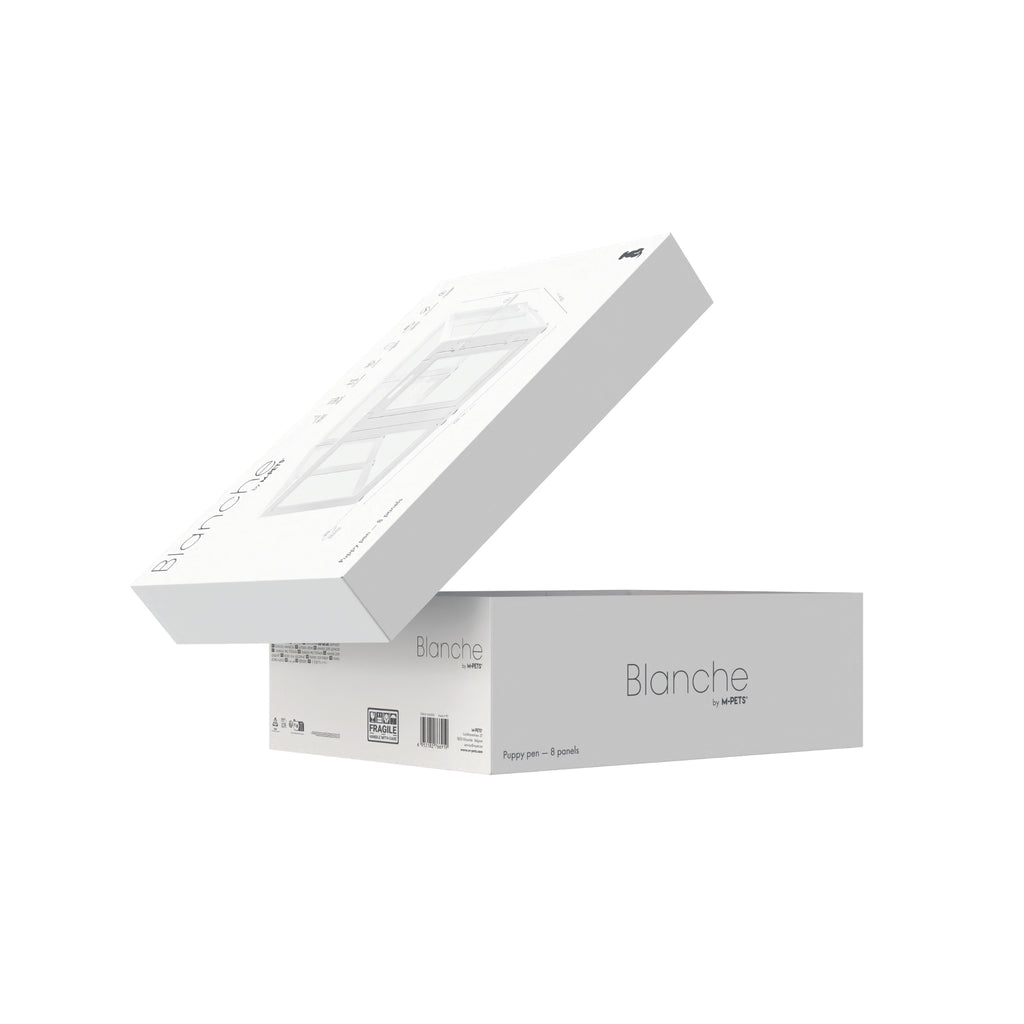 BLANCHE Puppy pen 8 panels L white