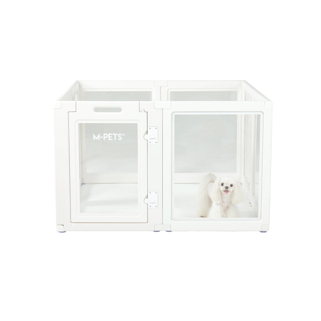 BLANCHE Puppy pen 8 panels L white