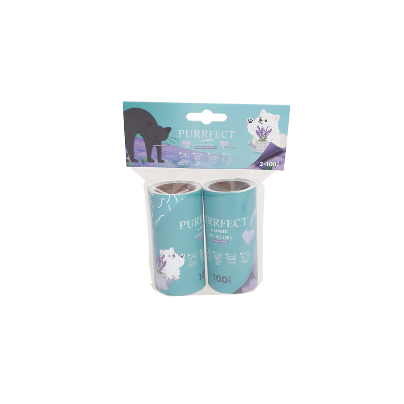 PURRFECT Lint roller Lavender scent 2 x 100 sheets refilling
