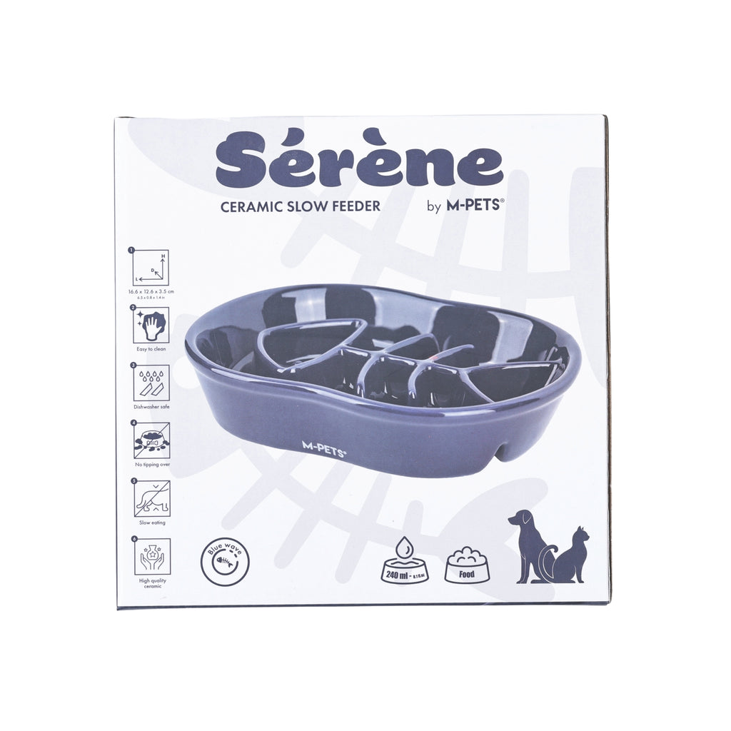Sérene Ceramic bowls Fish Blue wave - 240 ml