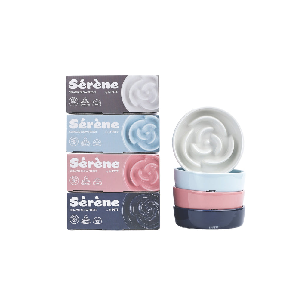 Sérene Ceramic bowls Rose Blue wave - 300 ml