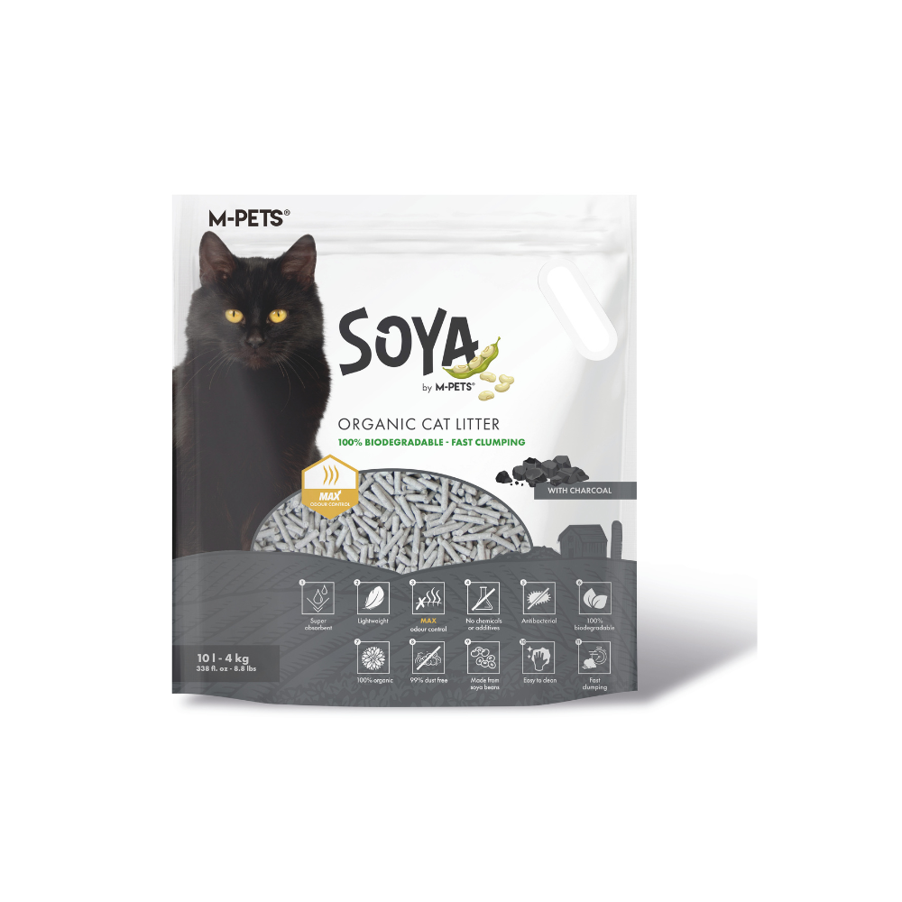 SOYA Lettiera per Gatti CARBONE - Sacchetto di plastica