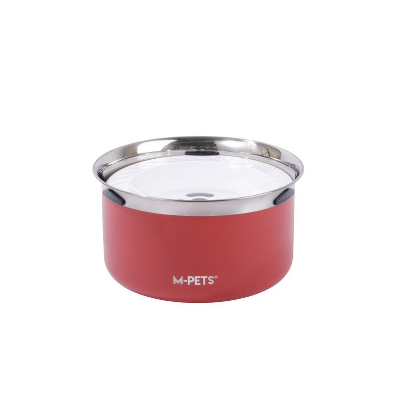Ciotola per Cani Antispruzzo 3,7L - Rosso Cremisi