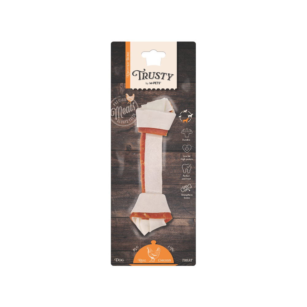 TRUSTY Osso annodato al sapore di pollo 20,3 cm