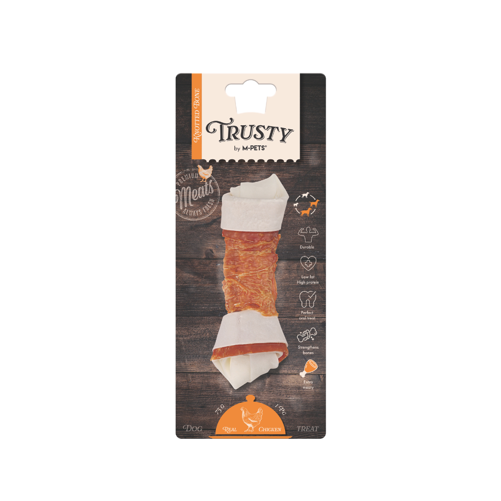 TRUSTY Osso annodato Extra carnoso al sapore di pollo 15,3 cm