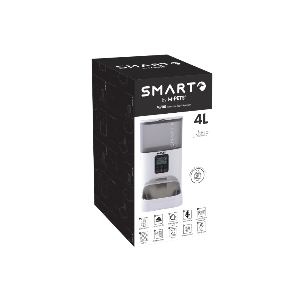 SMARTO M700 4L Dispenser automatico di cibo