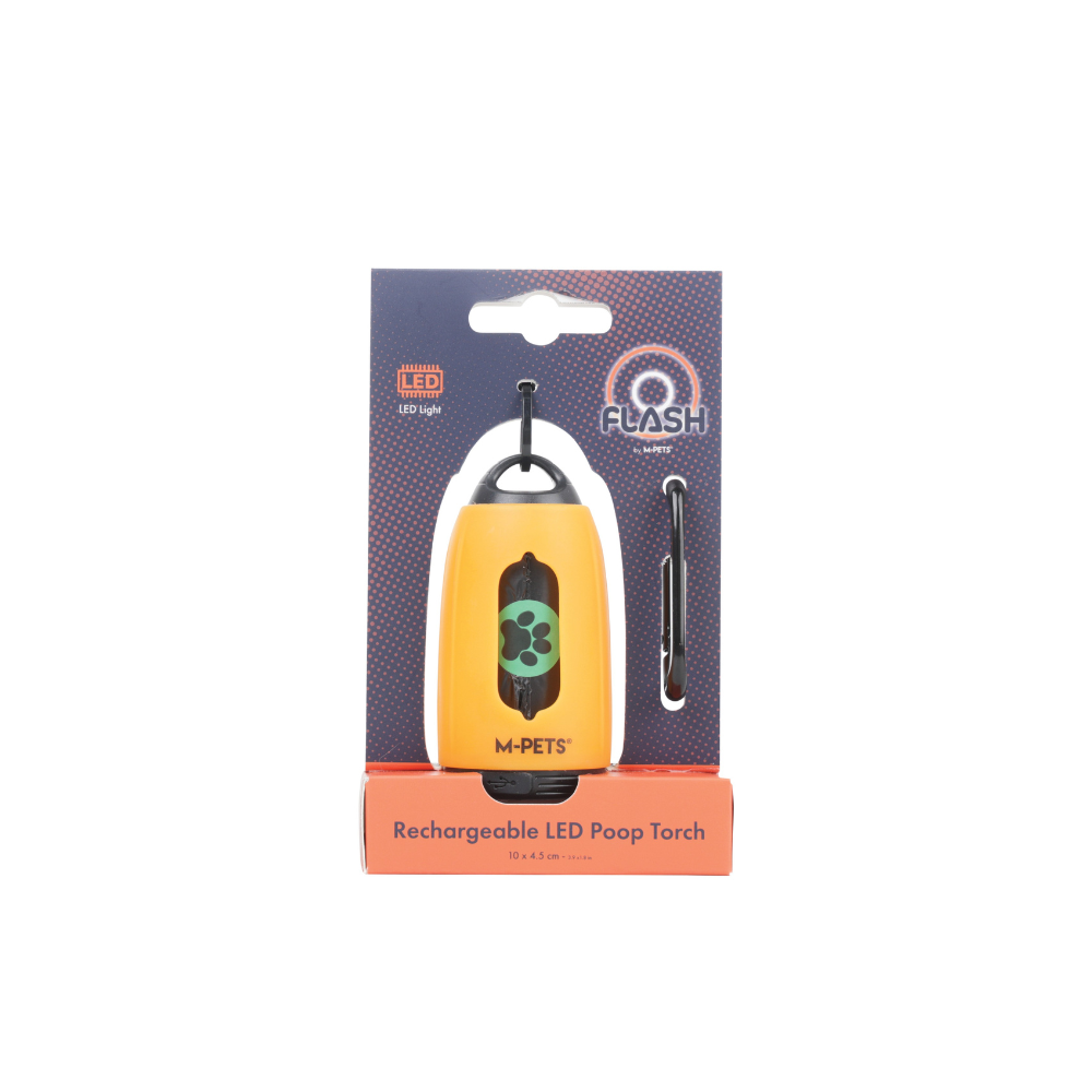 FLASH LED Torcia Cacca Arancione
