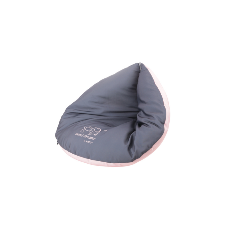 CUSCINO TRIANGOLO SWEET DREAMS rosa&grigio