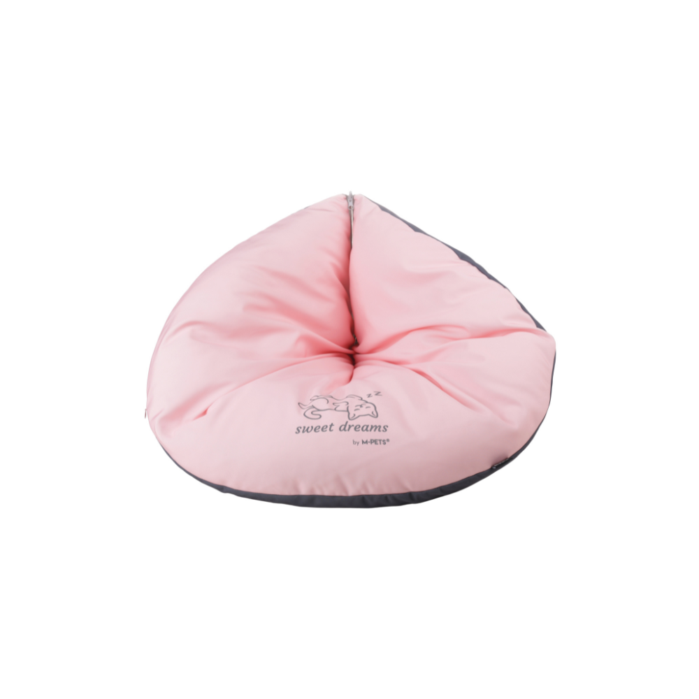 CUSCINO TRIANGOLO SWEET DREAMS rosa&grigio