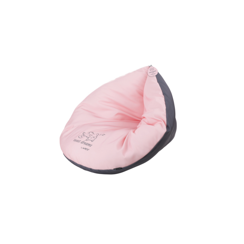 CUSCINO TRIANGOLO SWEET DREAMS rosa&grigio