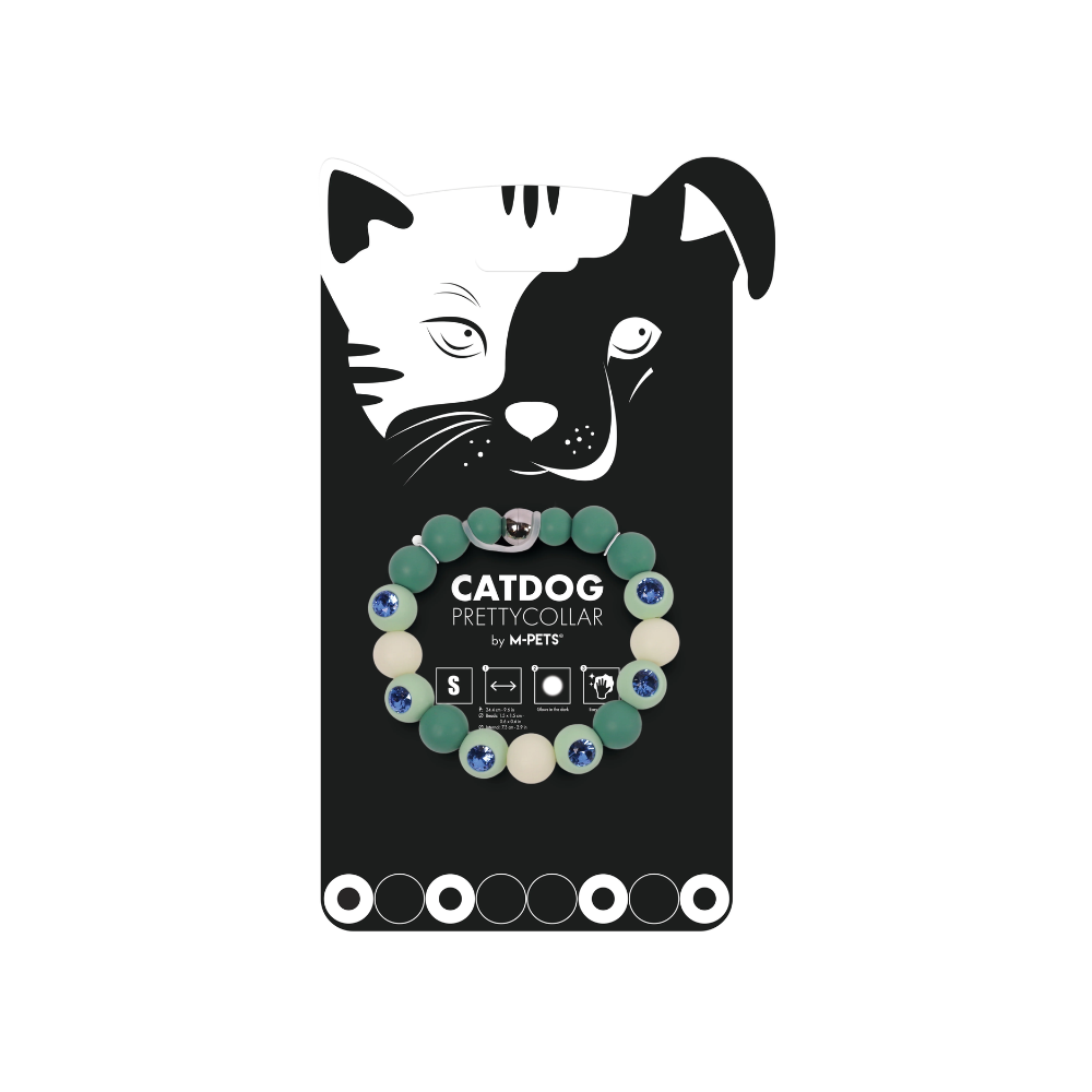 Collare Luminoso CATDOG - Verde, Nero e Giallo